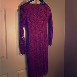 Red wine colored dress